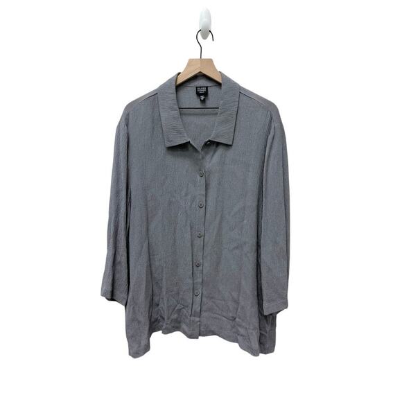 Eileen Fisher Pants and Button Down Shirt Set Rayon Women’s Size L/2X - Picture 7 of 14